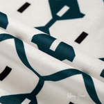 Load image into Gallery viewer, Designer Dutch Velvet Geometric Cushion Cover 45x45 cm - Blue
