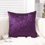 Load image into Gallery viewer, Close-up of purple velvet throw pillow for living room or bedroom

