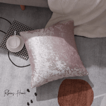 Load image into Gallery viewer,  pink square velvet cushion covers in 50x50cm size for living room decor
