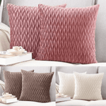 Load image into Gallery viewer, Scissors Pattern Design Velvet Cushion Covers 45 x 45 cm ( 3 Colours - Set of 1 pcs)
