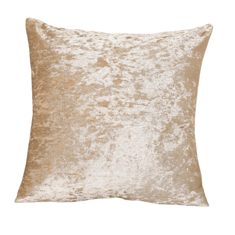 Champagne Crushed Velvet Cushion Cover