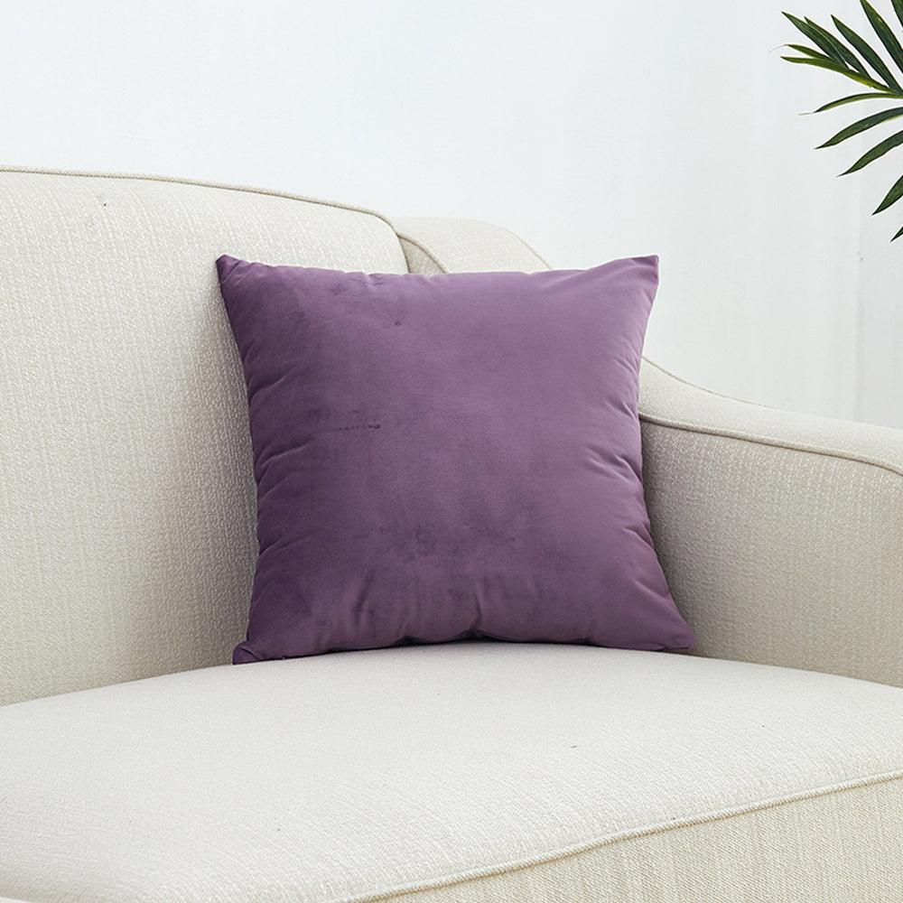 Purple Velvet Cushion Cover