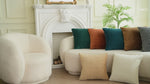 Load and play video in Gallery viewer, Scissors Pattern Velvet Cushion Covers ( 45X45CM, 50CMx50CM and 55x55CM)
